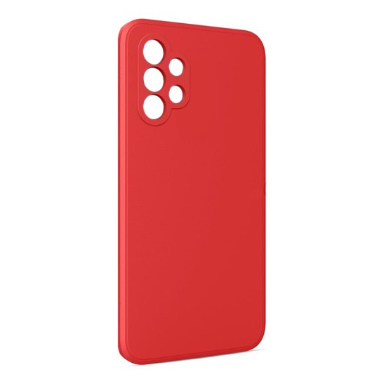 Silicone Case with Camera Shield for Samsung Galaxy A32 4g Red